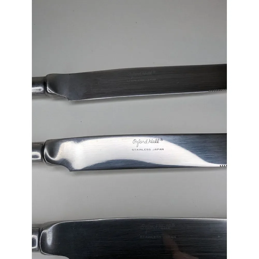 Oxford Hall Silversmiths Set‎ Of 6 Stainless Steel Japan Knifes